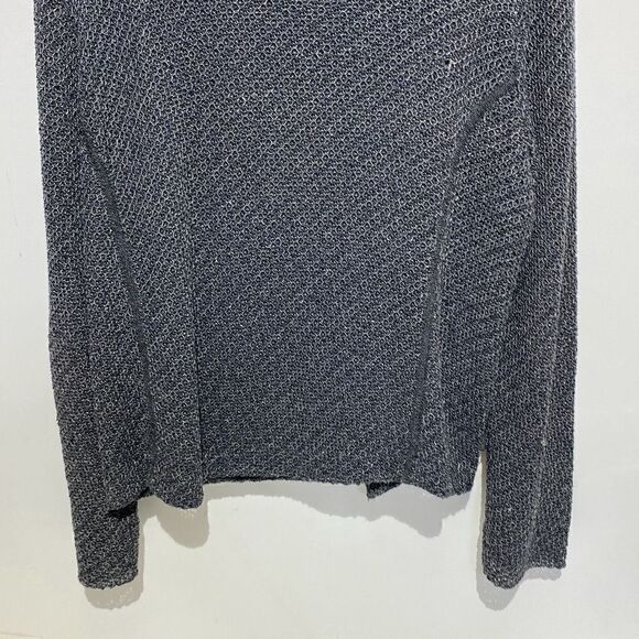 Eileen Fisher Women's Gray Long Sleeve Zip Cardigan Sweatshirt Size Large - Picture 7 of 10